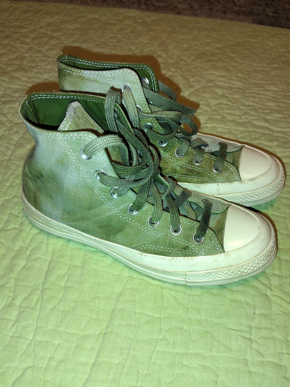 Converse High-Top Sneakers in Green